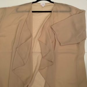 Lularoe Shirley Nude Sheer L NWOT